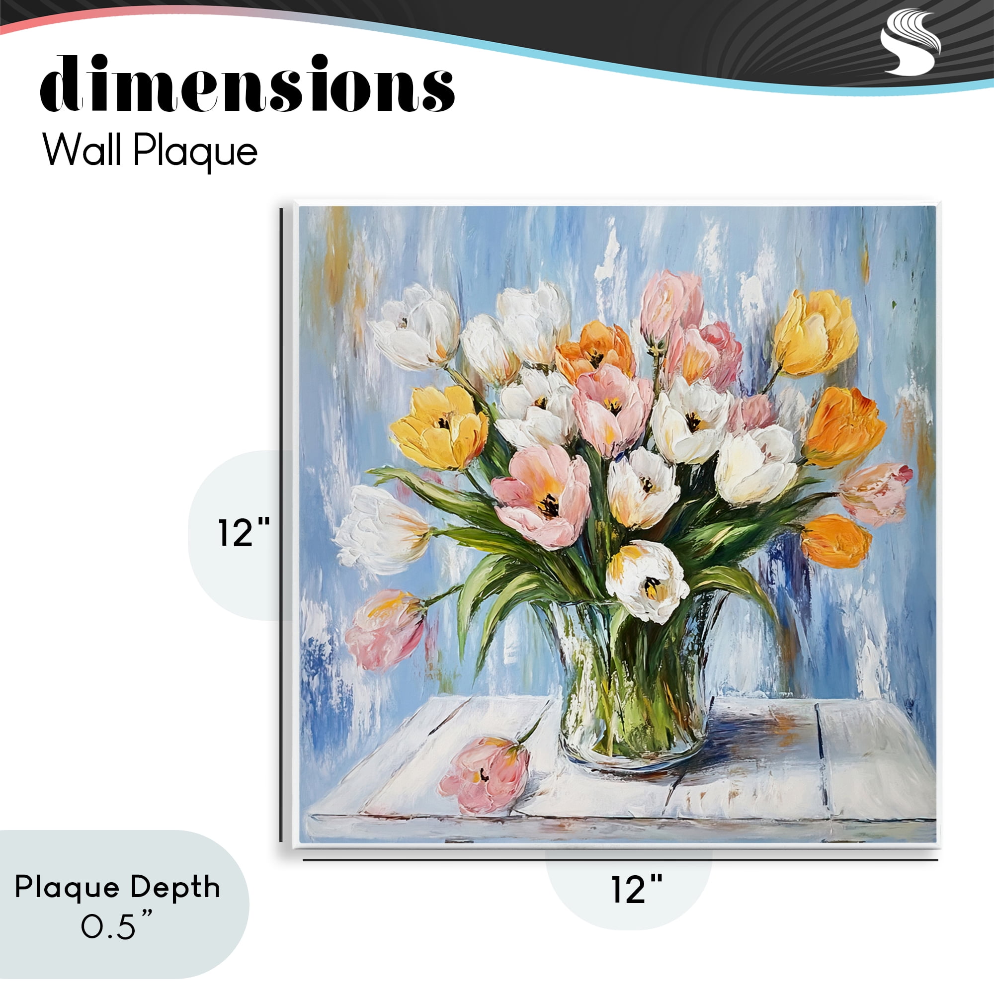 Stupell Industries Her Cottage Garden Tulips Wall Plaque Art, design by Tina LeCour