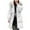White, variant on ZHUGeLI Womens Thicken Parka Coats Winter Warm Military Puffer Jackets Thicken Padded Knee Length Zip Up Fashion Outerwear