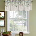 thumbnail image 4 of Eucalyptus Leaves Valances for Windows, Decorative Rod Pocket Window Valance Curtains, Sage Green Summer Botanical Weeping Short Curtain Drapes for Kitchen/Living Room, 2 Panels, 60" W x 18" L, 4 of 8