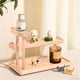 thumbnail image 1 of Wooden Multi-Tier Storage Display Rack Desktop Decorative Storage Stand Solid Wood Cup Holders Tea Set Storage Rack Perfume Display Stand, 1 of 6
