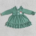 thumbnail image 3 of Venta al por mayor de ropa de dormir para bebé, pijamas de Navidad, ropa, camisa de Papá Noel, pantalones a cuadros verdes, conjunto de Boutique para niños, traje para niños, 3 of 4