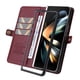 thumbnail image 4 of Funda para Samsung Galaxy Z FOLD 4 Estuche de Cuero PU Tipo Cartera con Ranuras para Tarjetas y Cierre Magnético, 4 of 5