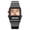 H, variant on HOARBOEG Vintage Digital Watch for Women, Retro Square Electronic Wristwatch with Stainless Steel Mesh Band, Multicolor LED Display Date Alarm, Slim Cute Waterproof Watch for Daily Casual Wear