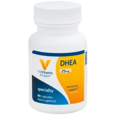 The Vitamin Shoppe DHEA 25MG, Hormonal and Healthy Aging Support for Both Men  Women, Once Daily (60