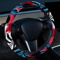 thumbnail image 2 of Zebra Car Wheel Covers Steering Wheel Covers Steering Wheel Cover 14.5 Inch Printing PVC Leather Auto Accessories, 2 of 6