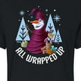 thumbnail image 3 of Frozen 2 - All Wrapped Up  - Juniors Cropped Cotton Blend T-Shirt, 3 of 5