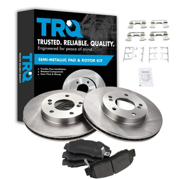 TRQ Front Brake Pad & Rotor Kit Brake Pads Brake Rotor Semi-Metallic Fits Select 1997-2001 Acura Integra 1991-1995 Legend 1996-1998 RL TL Honda CR-V 1995-1998 Odyssey Prelude 1996-1999 Isuzu Oasis