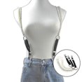 thumbnail image 2 of Punk Style Suspenders Women Y-shape Metal Clips Adjustable Pearl Strap, 2 of 5