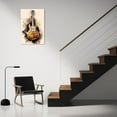 thumbnail image 3 of ZHONGYUTONG Guitar Canvas Wall Art Abstract Vintage Guitar Painting Prints Musical Themed Picture for Concert House Bar Wall Decor Framed (20.00" x 30.00"), 3 of 6