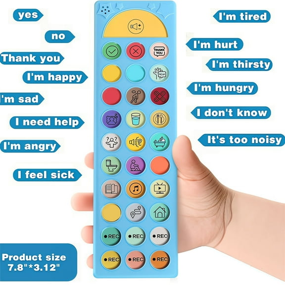 3.15x11.22Inch Autism AAC Device for Speech Therapy Communication Tools