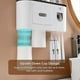 thumbnail image 3 of Portacepillos con dispensador de pasta dental - Dispensador automático de pasta dental multifuncional de pared que ahorra espacio, juego de exprimidor, 4 ranuras para cepillos de dientes, 3 of 5