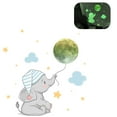 thumbnail image 2 of GadgetVLot Stars Wall Stickers Adhesive Bright Cartoon Elephant Moon Stars Full Moon For Starry Sky, Shining Wall Decals Decor For Girls Boys, 2 of 14