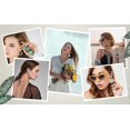thumbnail image 5 of 4pairs Earrings Lightweight Geometric Statement Tassel Woven Bohemian Straw Wicker Braid Earrings------Product code 67961, 5 of 5
