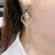 thumbnail image 3 of HomeKingdee Diamond Geometric Long Tassel Earrings - Romantic Bohemian Style Lightweight Luxury Earrings for Women, Ideal for Weddings, Parties and Daily Wear, 3 of 5