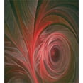thumbnail image 3 of Ambesonne Fractal Duvet Cover Sets, Spiral Curvy Leaf Veins, 2-Twin, Coral Red, 3 of 4