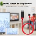 thumbnail image 2 of Visland AV Signal Transmission Cable Multimedia Interface Cable 1080P Smartphone to HDTV Projector Cable Screen Projection Adapter Cable for Android for IPhone, 2 of 8