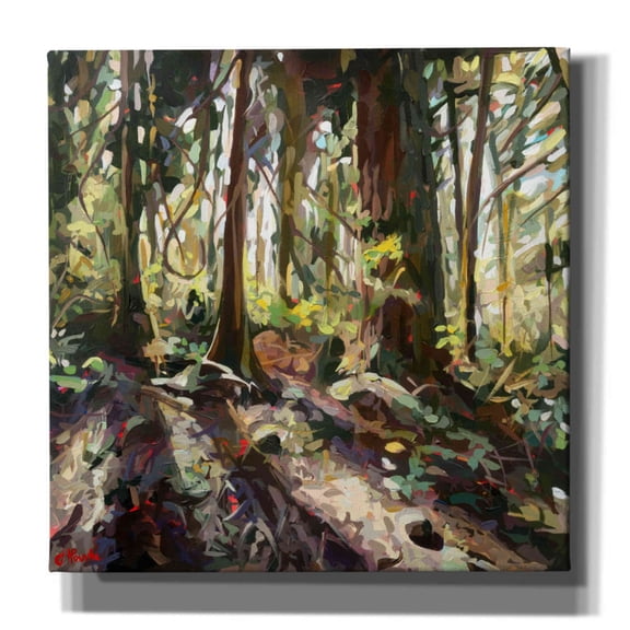 Epic Graffiti 'Cedar Shadows' by Joanne Hastie, Canvas Wall Art, 12"x12"