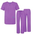 thumbnail image 1 of Adar Mens Medical Scrubs Set Medical Uniforms - Roomy Fit (30 Colors), 1 of 7