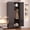 71"H-Arc-Black, variant on UNICOLY 71" Metal Armoire Wardrobe Closet with Doors,Tall Clothing Storage Cabinet with Adjustable Shelves and Hanging Rod,Black Wardrobe Closet