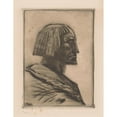 thumbnail image 2 of Willem van Konijnenburg 15x18 Gold Ornate Wood Frame and Double Matted Museum Art Print Titled - Portrait of an Egyptian Man (1878 - 1943), 2 of 4