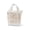 Champagne/Natural Paisley, variant on Medium 5 Pocket Zip Top Canvas Tote Bag
