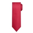 thumbnail image 2 of Jacob Alexander Men's Woven Diamond Grid Pattern Regular Neck Tie - Red Blue, 2 of 7