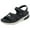 Black, variant on Siilsaa Sandals for Women 2025 Women's Open Toe Ankle Strap Casual Flatform Platform Sandals Black,7.5