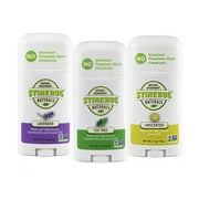 Stinkbug Naturals Deodorant Variety Pack, Lavender, Tea Tree, Unscented, 2.1oz, 3 Pack