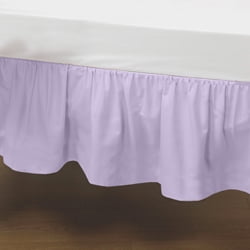 purple ruffle crib skirt