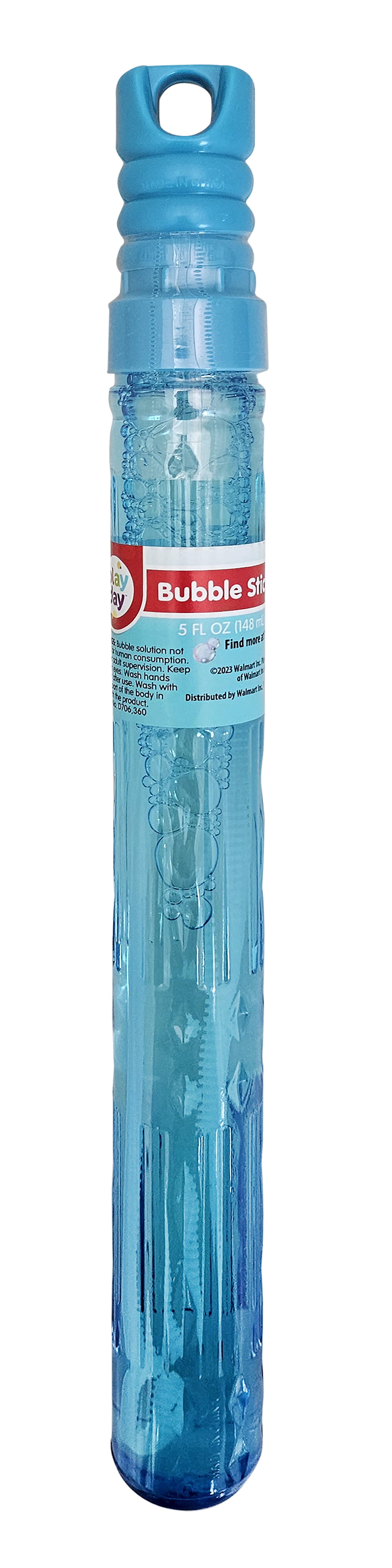 Play Day Bubble Stick, Blue, 5 fl oz, for Child Age 3+