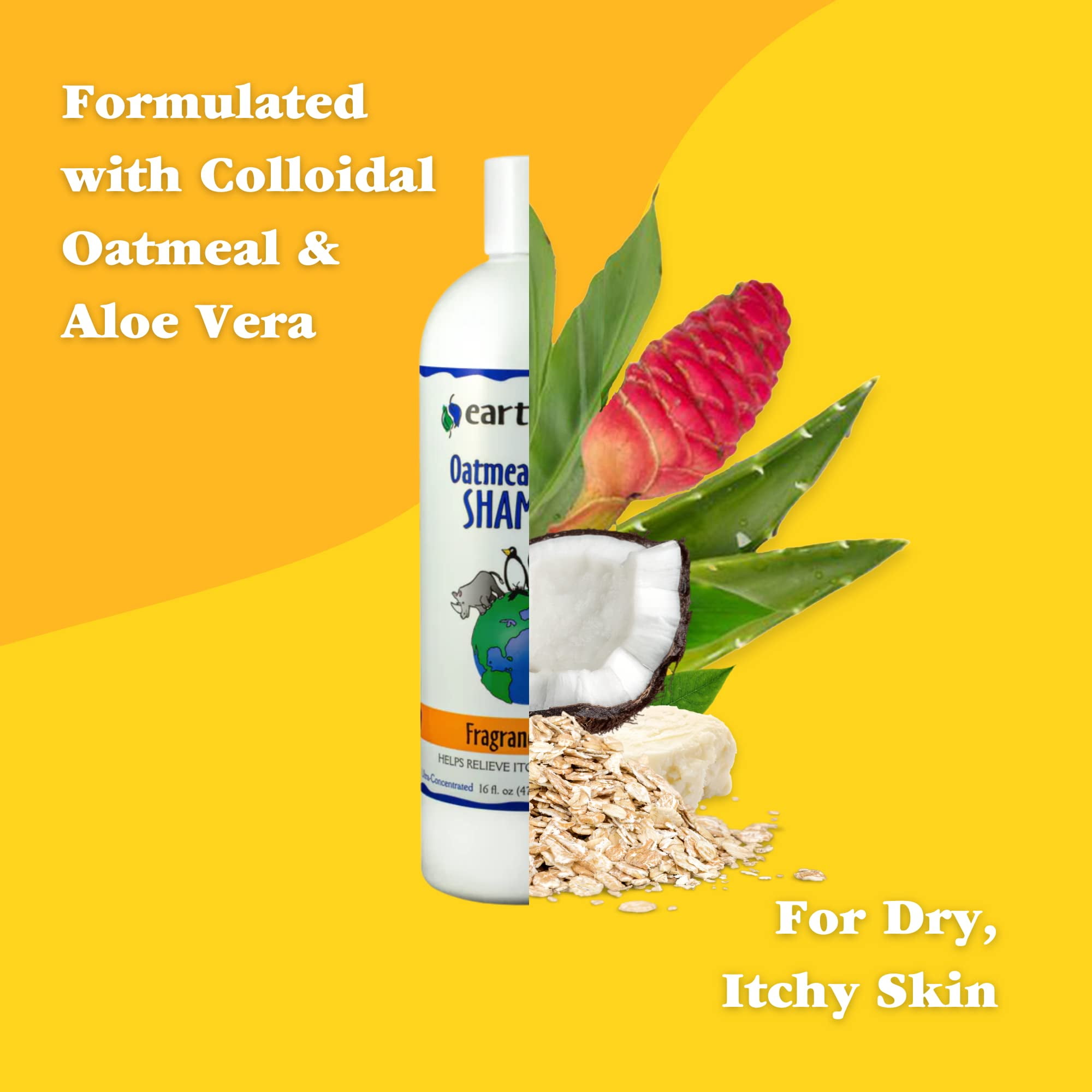 Dog shampoo with oatmeal and aloe hot sale
