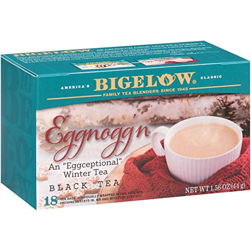 Bigelow Tea Tea Eggnoggn Tea, 18 Bags, Caffeinated Individual Black Tea