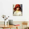 thumbnail image 2 of Nawypu  Pierre Auguste Renoir Print-Girl in a Red Hat Canvas Wall Art Ready to Hang,Canvas Art Pictures for Living Room Decor Bedroom Home Decorations for Wall Decor, 2 of 4