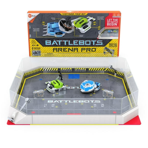 HEXBUG BattleBots Arena Pro, Remote Control Robot Toys for Kids with Over 100 Configurations, STEM Toys for Boys & Girls Ages 8 & Up, Batteries Included