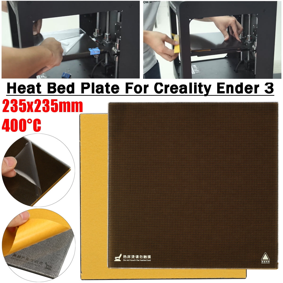 Creality 3D Printer 235x235mm Build Surface Heat Hot Bed Platform Sticker Sheet