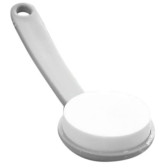 MUSEYA Body Washing Shower Scrubber Long Handle Sponge Grey for Adults 1Pcs