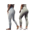 thumbnail image 5 of KOMOO Women High Waist Yoga Pants Bubble Hip Lifting Tummy Control Sports Pants Workout Plus Size, 5 of 7