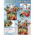 thumbnail image 5 of Netecom Apple Fruits and Birds Hawaiian Shirt, Fruits Lover Gifts, Tropical Animal Button Down Summer Beach Shirts, 5 of 6