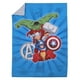 thumbnail image 2 of Juego de cama para niños pequeños Disney Marvel Avengers Team, 4 piezas, 2 of 8