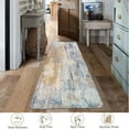thumbnail image 5 of Aonewoe Modern Abstract Hallway Runner Rug 2x6, Washable Runner Rug, Non Slip Kitchen Runner Rugs, Soft Carpet Runners for Hallway Kitchen Bathroom Bedroom Entryway (Blue/Yellow), 5 of 8