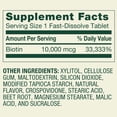 Spring Valley Biotin 10,000 Mcg Fast-Dissolve Tablets for Hair, Skin ...