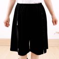 thumbnail image 3 of Pantalones Cortos de Cintura Elástica para Hombre Color Sólido Pantalones Cortos Casuales con Botón Totalmente Abierto para Hombres Primavera Y Verano, 3 of 8