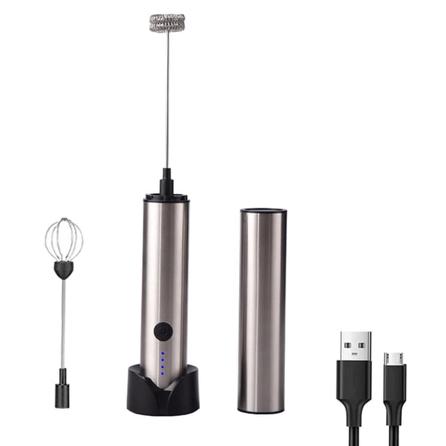 maskred 1/2/3/5 Convenient Battery Operated Milk Frother Rechargeable Foam Maker for Kitchen Type1 1 Pc