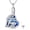 02: Elephant(Blue Crystal, variant on 925 Sterling Silver Urn Cremation Necklace for Ashes, Hummingbird/Elephant/Moon Star/Paw Print Urn Pendant Memorial Necklaces Keepsake Animal Jewelry Gift for Women Dog Cat Pet Lovers
