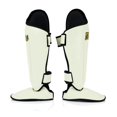 thumbnail image 3 of Espinilleras Fairtex SP8 Muay Thai Syntek de piel blanca, 3 of 5