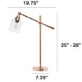 thumbnail image 3 of Lalia Home 25"-28" Vertically Adjustable Desk Lamp, Rose Gold, 3 of 10