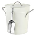 thumbnail image 1 of Galvanized Bucket Drinks Whisky Barrel Rust-Resistant Leak- White, 1 of 10