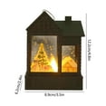 thumbnail image 3 of Christmas Snow Globe, Lighted Snow House Lantern Glittering Holiday Decoration and Gift for Family Children or Friends (A), 3 of 6