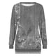 thumbnail image 4 of ICHUANYI Liquidación Blusas y camisas de manga larga con cuello redondo 1 ICHUANYI WER202308256144, 4 of 5