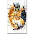 thumbnail image 2 of Cute Kitten Graphical Illustration - Animal Canvas Wall Art, 2 of 3